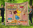 Mom I'M Not A Superwoman But I'M A Single Mom Gift For Mom Quilt Blanket Great Customized Blanket Gifts For Birthday Christmas Thanksgiving Anniversary Mother's Day