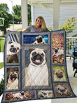 Pug Dog Quilt Blanket Great Customized Blanket Gifts For Birthday Christmas Thanksgiving Anniversary