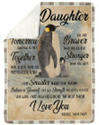 Personalized Family To My Daughter You Were And Always Will Be The Best Thing, I Love You Sherpa Fleece Blanket