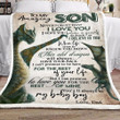 Personalized From Dad To Son Dragon To My Amazing Son Never Forget That I Love You Sherpa Fleece Blanket Great Customized Blanket Gifts For Birthday Christmas Thanksgiving