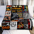 Motocross Dad Just Like A Normal Dad But Much Cooler Off Road Biker Sherpa Fleece Blanket Great Customized Blanket Gifts For Birthday Christmas Thanksgiving