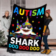 Autism Shark Puzzle Awareness Day Blanket For Family Adults Kids Autism Awareness Gifts Blanket