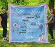 My Son, You Are My Light, God Gave Me Quilt Blanket Great Customized Blanket Gifts For Birthday Christmas Thanksgiving