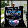 Personalized Couple Of Elephant To My Wife From Husband If I Could Give You One Thing Sherpa Fleece Blanket Great Customized Gifts For Birthday Christmas Thanksgiving Mother's Day