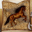 Horse With Patterns Background Quilt Blanket Great Customized Blanket Gifts For Birthday Christmas Thanksgiving Anniversary