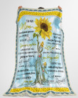 Personalized Sunflower To My Mom Fleece Sherpa Blanket Great Customized Blanket Gifts For Birthday Christmas Thanksgiving
