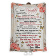 Personalized To My Daughter Blanket, I'll Forever Love You Christmas Birthday Motivational Gifts To Daughter From Parents