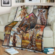 Cute Giraffes Collage Illustration Sherpa Fleece Blanket Perfect Gifts For Giraffe Lovers Great Customized Blanket For Birthday Christmas Thanksgiving