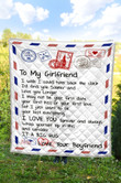 Personalized To My Girlfriend I Love You Quilt Blanket Great Gifts For Birthday Christmas Thanksgiving Anniversary