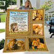 Personalized To My Boyfriend Lion Fleece Blanket From Girlfriend I Fell In Love With You An Realized That You Are The One Great Customized Blanket For Birthday Christmas Thanksgiving