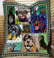 Rottweiler Dog Awesomecolorful Painting Quilt Blanket Great Customized Blanket Gifts For Birthday Christmas Thanksgiving Anniversary