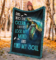 Into The Forest To Lose My Mind Turtle Camo Pattern Sherpa Fleece Blanket Great Customized Blanket Gifts For Birthday Christmas Thanksgiving