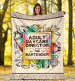 Adult Bartender Daycare Director Sherpa Fleece Blanket Great Customized Blanket Gifts For Birthday Christmas Thanksgiving