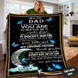 Personalized Butterflies Daughter To Dad You Are So Much Of Me Quilt Blanket Great Customized Blanket Gifts For Birthday Christmas Thanksgiving Father's Day