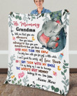 Personalized Hi Mommy Elephant Loved More Than You Know Gift For New Mom From Baby Sherpa Fleece Blanket