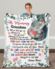Personalized Hi Mommy Elephant Loved More Than You Know Gift For New Mom From Baby Sherpa Fleece Blanket