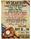 Personalized To My Son Baseball Fleece Blanket From Mom I Will Always Carry You In My Heart Great Customized Blanket For Birthday Christmas Thanksgiving
