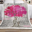 Personalized Family Tree To Our Daughter From Mom Sherpa Fleece Blanket I Want You To Believe Deep In Your Heart Great Customized Blanket Gifts For Birthday Christmas Thanksgiving