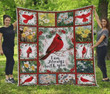 Cardinal Flower I Am Always With You Quilt Blanket Great Customized Blanket Gifts For Birthday Christmas Thanksgiving