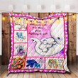 Elephant A Mother's Love Will Never End It Is There From Beginning To End Quilt Blanket Great Customized Blanket Gifts For Birthday Christmas Thanksgiving