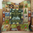 The Best Days Are Spent Camping Quilt Blanket Great Customized Blanket Gifts For Birthday Christmas Thanksgiving
