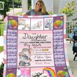 Personalized Elephant To My Daughter From Mom I Love You Forever And Always Quilt Blanket Great Customized Gifts For Birthday Christmas Thanksgiving