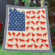 Flag Usa Horse Quilt Blanket Great Customized Blanket Gifts For Birthday Christmas Thanksgiving