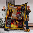 Personalized To My Husband Firefighter Fleece Blanket The Most Wonderful Thing Great Customized Gift For Father's Day Anniversary Birthday Christmas Thanksgiving