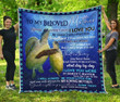 Personalized To My Beloved Mother, From Daughter, I May Upset. Ocean Turtles Quilt Blanket Great Customized Blanket Gifts For Birthday Christmas Thanksgiving
