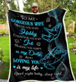 Personalized To My Wife From Husband Loving You Is My Life Sherpa Fleece Blanket Great Customized Gifts For Birthday Christmas Thanksgiving Wedding Valentine's Day Perfect Gifts For Turtle Lover