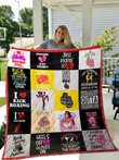 Kickboxing Is My Therapy Quilt Blanket Great Customized Blanket Gifts For Birthday Christmas Thanksgiving