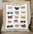 Cats Wearing Glasses Cats Wearing Bows Quilt Blanket Great Customized Blanket Gifts For Birthday Christmas Thanksgiving