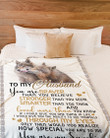 Personalized To My Husband How Special You Are To Me Your Are My Sunshine From Your Wife Fleece Blanket Great Customized Blanket for Birthday Christmas Thanksgiving