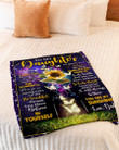 Personalized To My Daughter You Are My Sunshine, You Are Too Afraid From Dad, Sunflower Light Butterflies Sherpa Fleece Blanket Great Customized Blanket Gifts For Birthday Christmas Thanksgiving