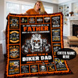 Personalized Biker Special To Be A Biker Dad Quilt Blanket Great Customized Blanket Gifts For Birthday Christmas Thanksgiving Father's Day Anniversary