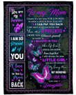 Personalized Family To My Mom I Love You To The Moon And Back, I Am So Proud Of You Sherpa Fleece Blanket