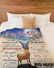 Personalized To my Daughter From Mom Deer Mom CONSIDER IT A BIG HUG Fleece/Sherpa Blanket Great Customized Gifts For Family Birthday Christmas Thanksgiving Anniversary