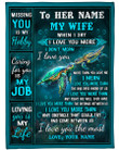 Personalized To My Wife Missing You Is My Happy, Caring You Is My Job Custom Name Fleece Blanket Great Customized Gifts For Family Birthday Christmas Thanksgiving Anniversary
