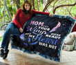 Mom Your Wings Were Ready Blanket From Son Daughter Gifts For Mother Feathers Theme Quilt Blanket Great Customized Blanket Gifts For Mother's Day Birthday Christmas Thanksgiving