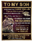 Personalized Lion To My Son From Mom Fleece Blanket Never Forget That I Love You Great Customized Blanket Gifts For Birthday Christmas Thanksgiving Anniversary