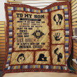 Personalized To My Son Quilt Blanket From Mom Don't Forget The Way Back Home Quilt Blanket Great Customized Blanket Gifts For Birthday Christmas Thanksgiving