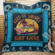 Surfing Keep It Simple Surf More Quilt Blanket Great Customized Blanket Gifts For Birthday Christmas Thanksgiving