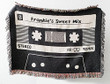 Personalized Mixtape Woven Blankets For Dad Mom Grandma Grandpa Daughter Son Friends Bestie Stereo Lovers Gifts Stereo Woven Blankets