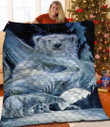 Polar Bear Abstract Scene Quilt Blanket Great Customized Blanket Gifts For Birthday Christmas Thanksgiving Anniversary