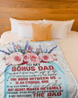 Personalized To Bonus Dad From Daughter Fleece Sherpa Blanket Great Customized Blanket Gift For Birthday Christmas Thanksgiving Anniversary