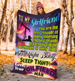 Personalized Oilfield Man To My Girlfriend From Boyfriend Goodnight Baby Fleece Blanket Great Customized Gifts For Birthday Christmas Thanksgiving Wedding Valentine's Day