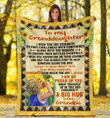 Personalized Sunflower To My Granddaughter Remember How Much You Are Loved I Am So Proud Of You I Love You Fleece Blanket Great Customized Blanket Gifts For Birthday Christmas Thanksgiving