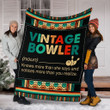 Vintage Bowler Fleece Blanket Great Customized Blanket Gifts For Birthday Christmas Thanksgiving