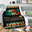 Vintage Bowler Fleece Blanket Great Customized Blanket Gifts For Birthday Christmas Thanksgiving