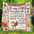Personalized Cardinal To My Wife From Husband I'm All Yours Forvever Quilt Blanket Great Customized Blanket Gifts For Birthday Christmas Thanksgiving Mother's Day
